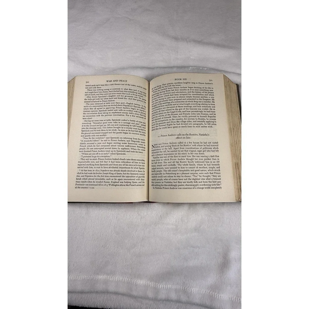 War and Peace Leo Tolstoy Inner Sanctum Edition 1942 Hardcover Maude Map